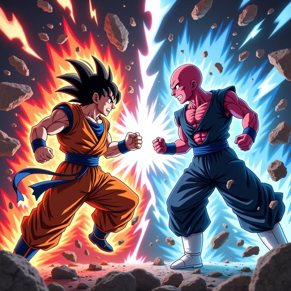 Goku và Jiren đối đầu nảy lửa