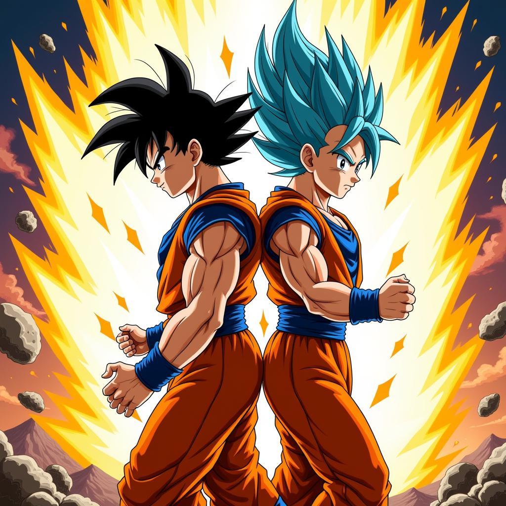 Goku và Vegeta hợp sức