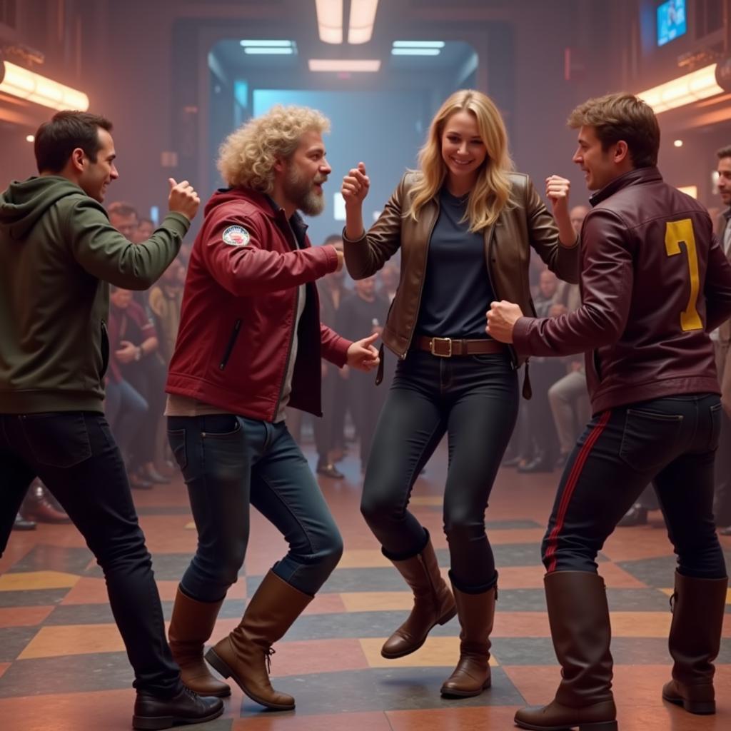 Guardians of the Galaxy dance scene