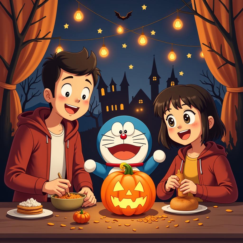 Halloween Doraemon cho gia đình