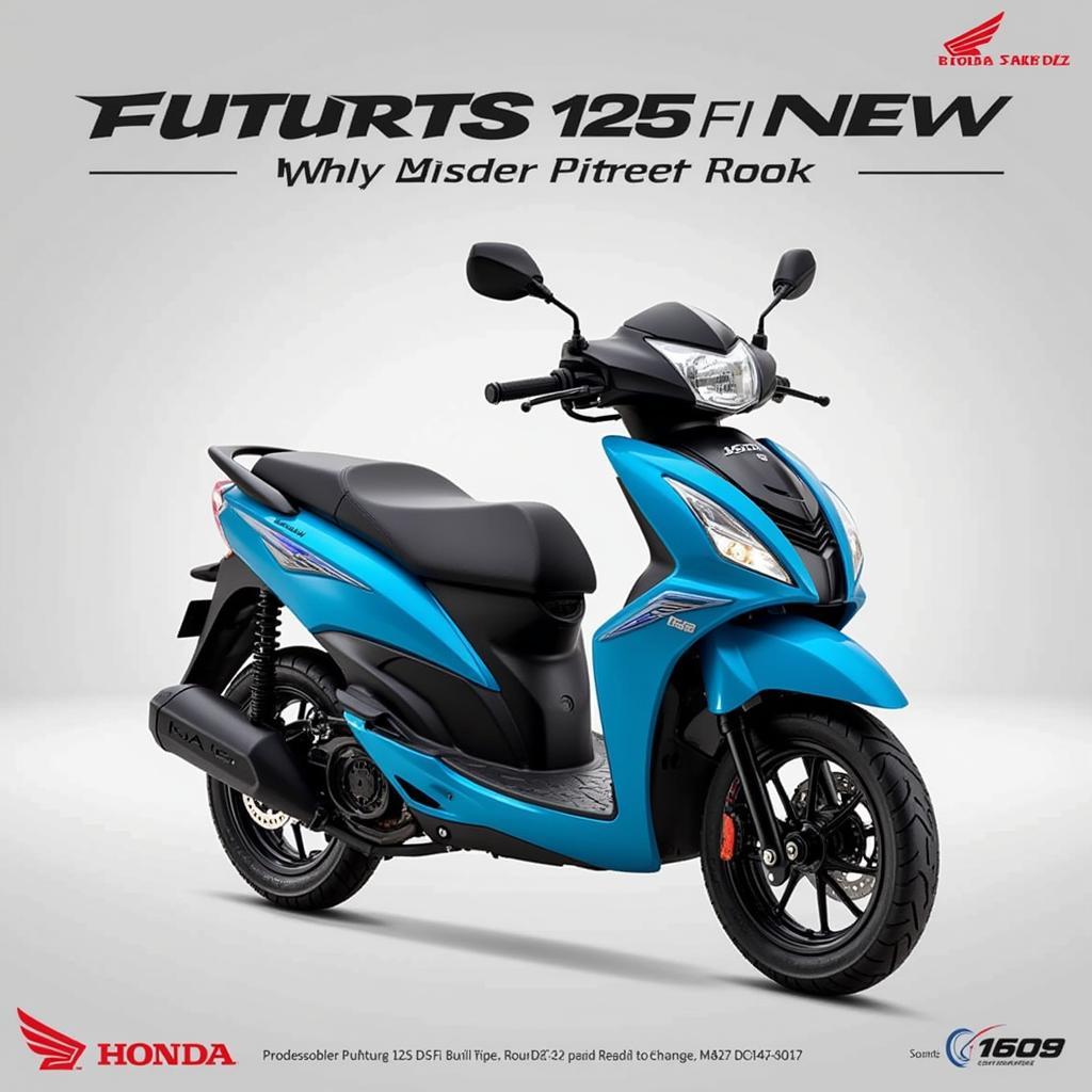 Honda Future 125 FI phiên bản màu Xanh Xám mới