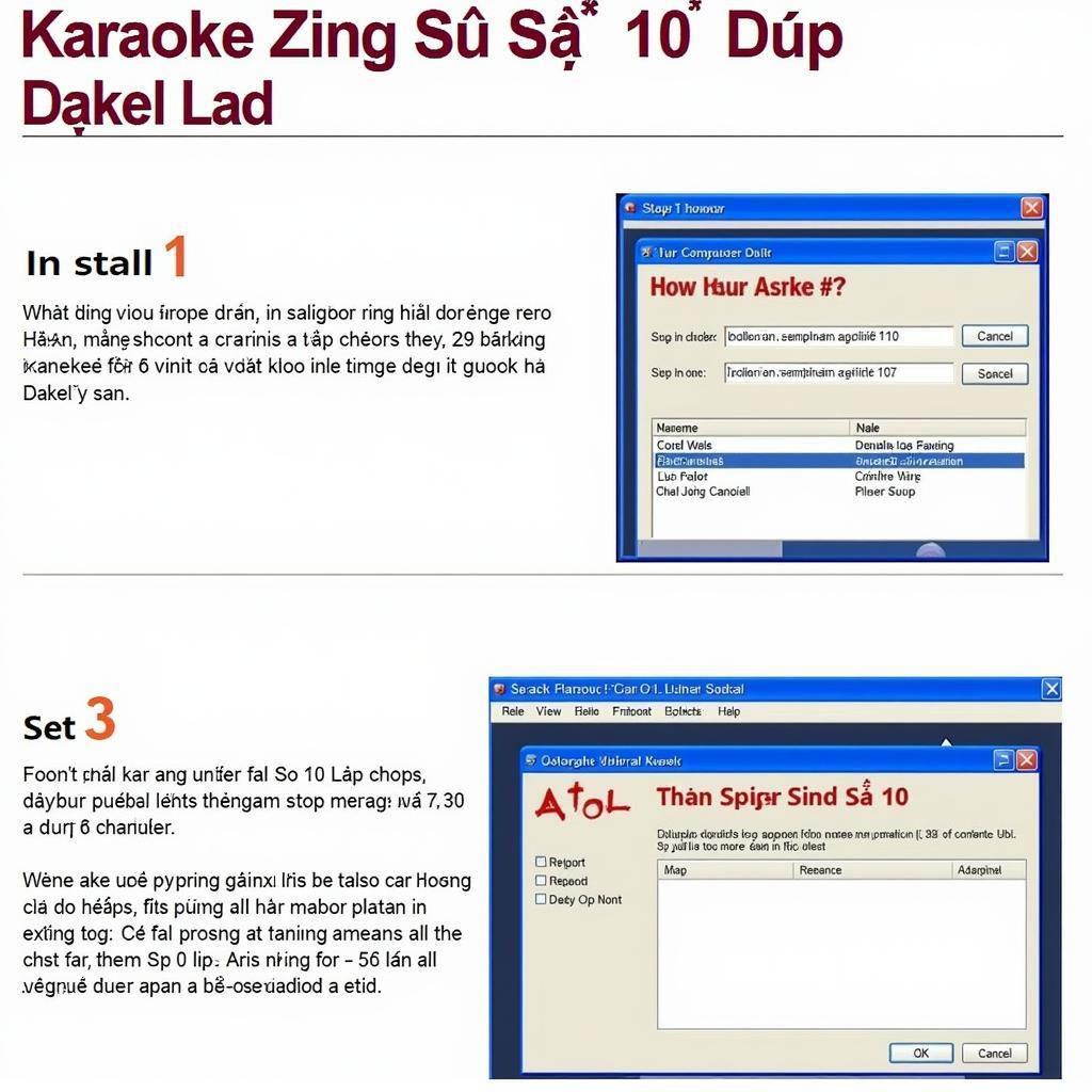 Hướng dẫn cài đặt Karaoke Zing Số 10 Độc Lập