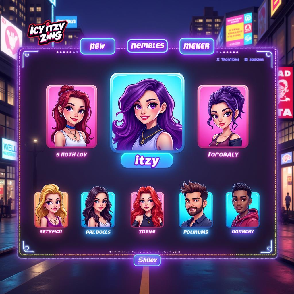 Giao diện game Icy Itzy Zing