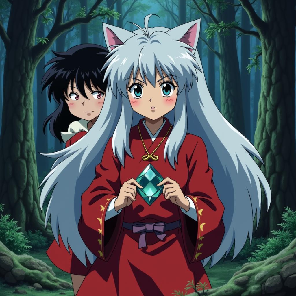 Inuyasha và Kagome truy tìm mảnh vỡ Linh Ngọc Tứ Hồn