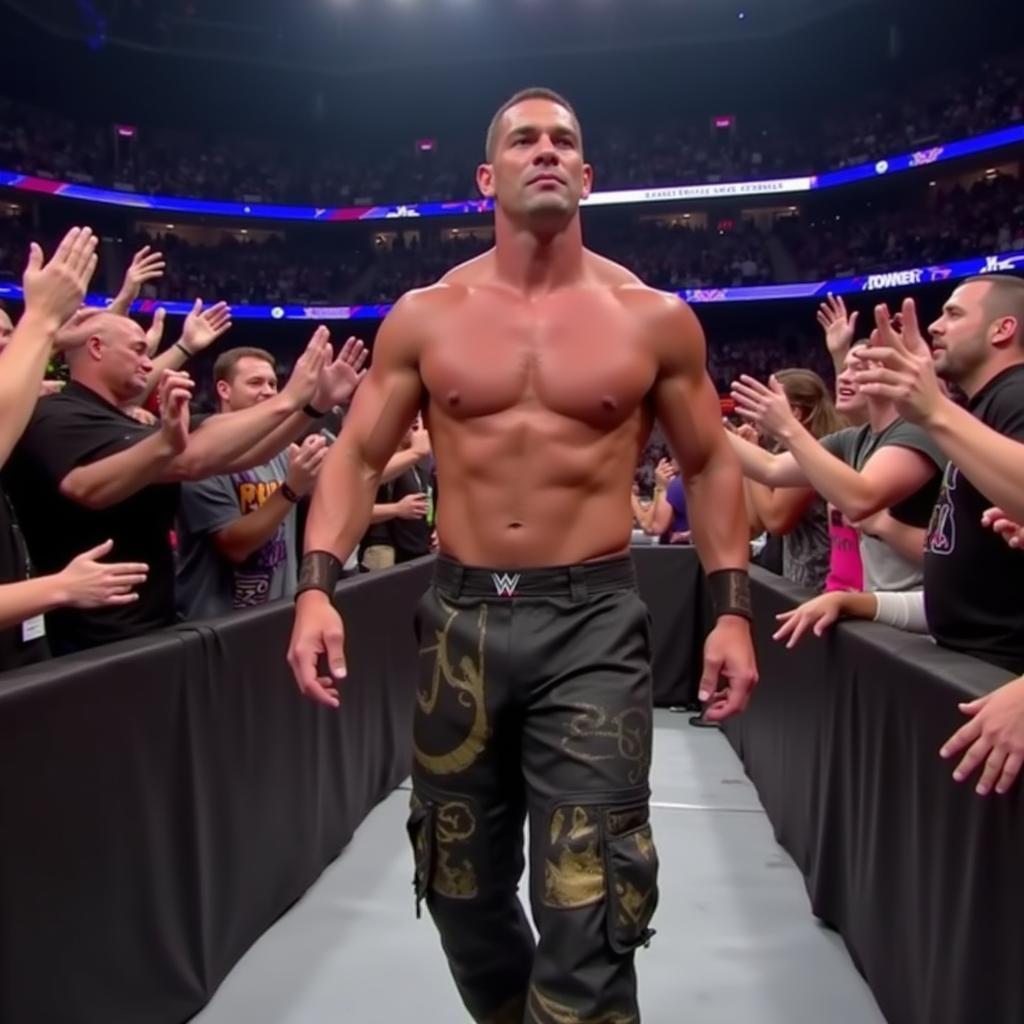 John Cena entering the WWE ring