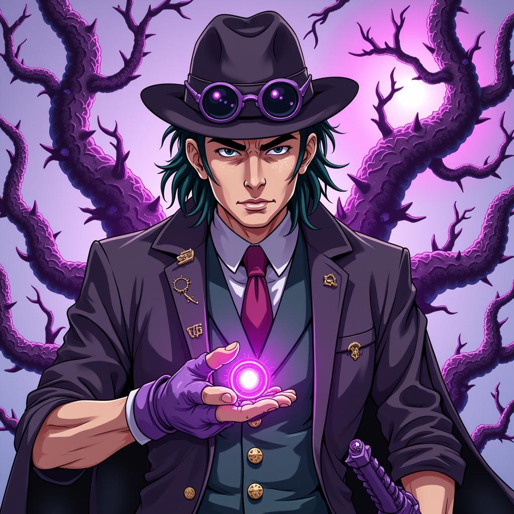 Joseph Joestar và Hermit Purple