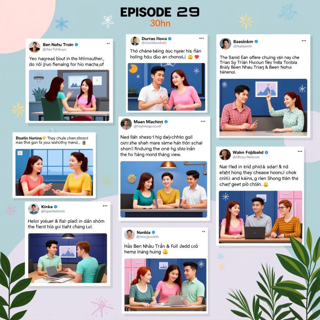 Viewers discuss episode 29 of "Bên Nhau Trọn Đời" on social media.