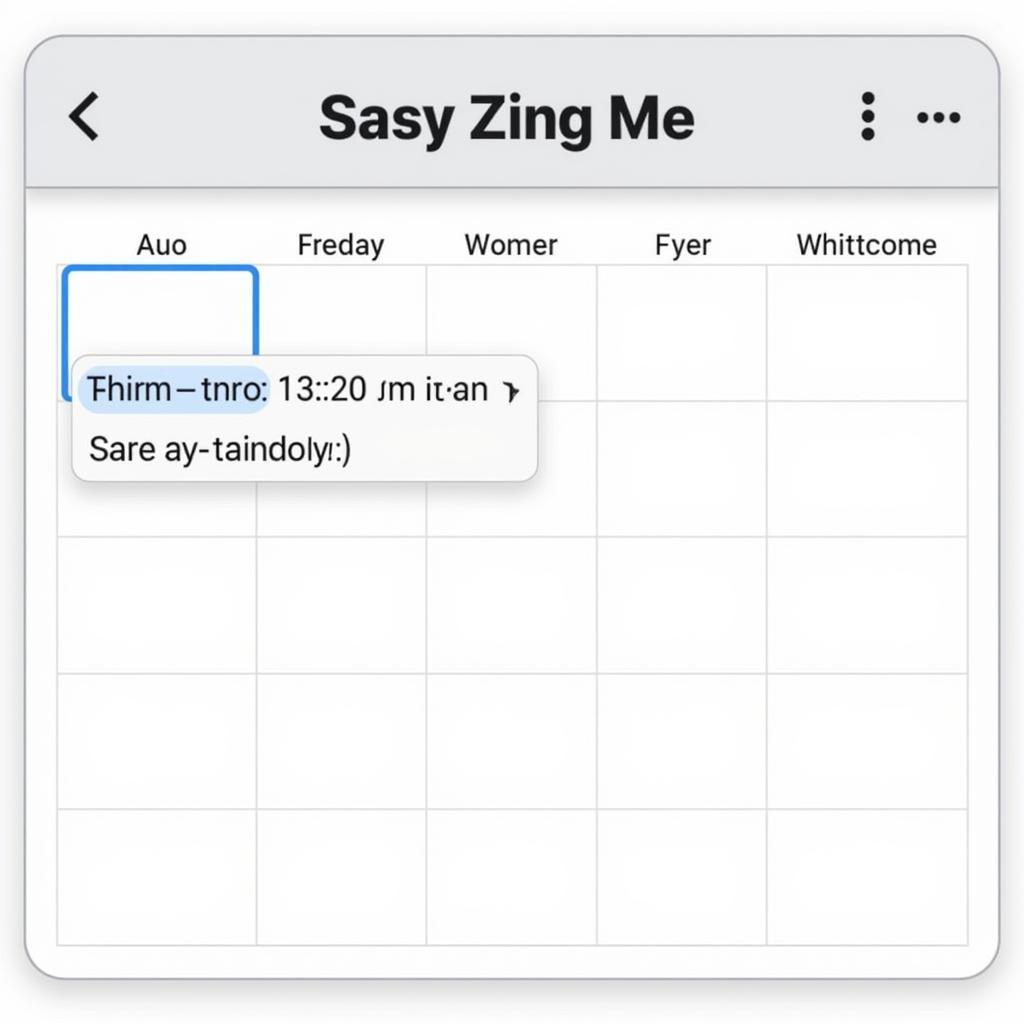 Zing Me Maintenance Schedule