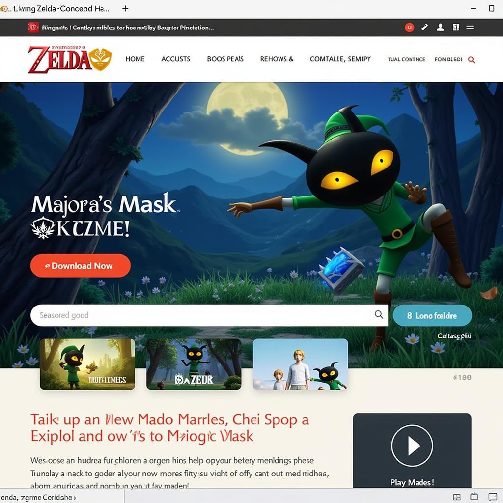 Link tải game Zelda Majora's Mask Zing Me