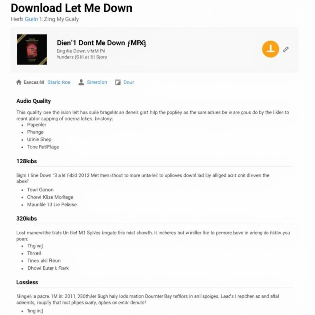 Lựa chọn định dạng tải nhạc Don't Let Me Down Zing MP3