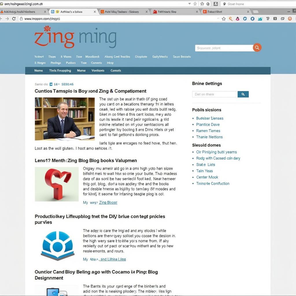 Lựa chọn theme Google Chrome Zing Blog