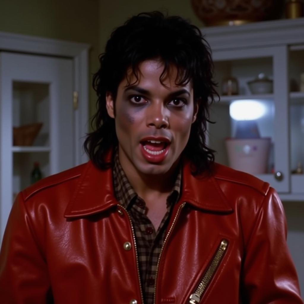 Michael Jackson in Thriller music video