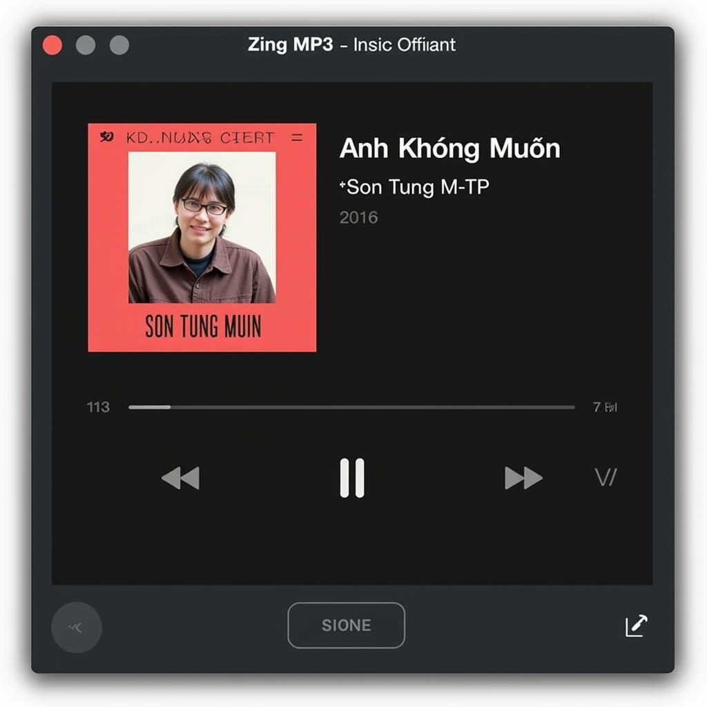 Giao diện nghe nhạc Zing MP3