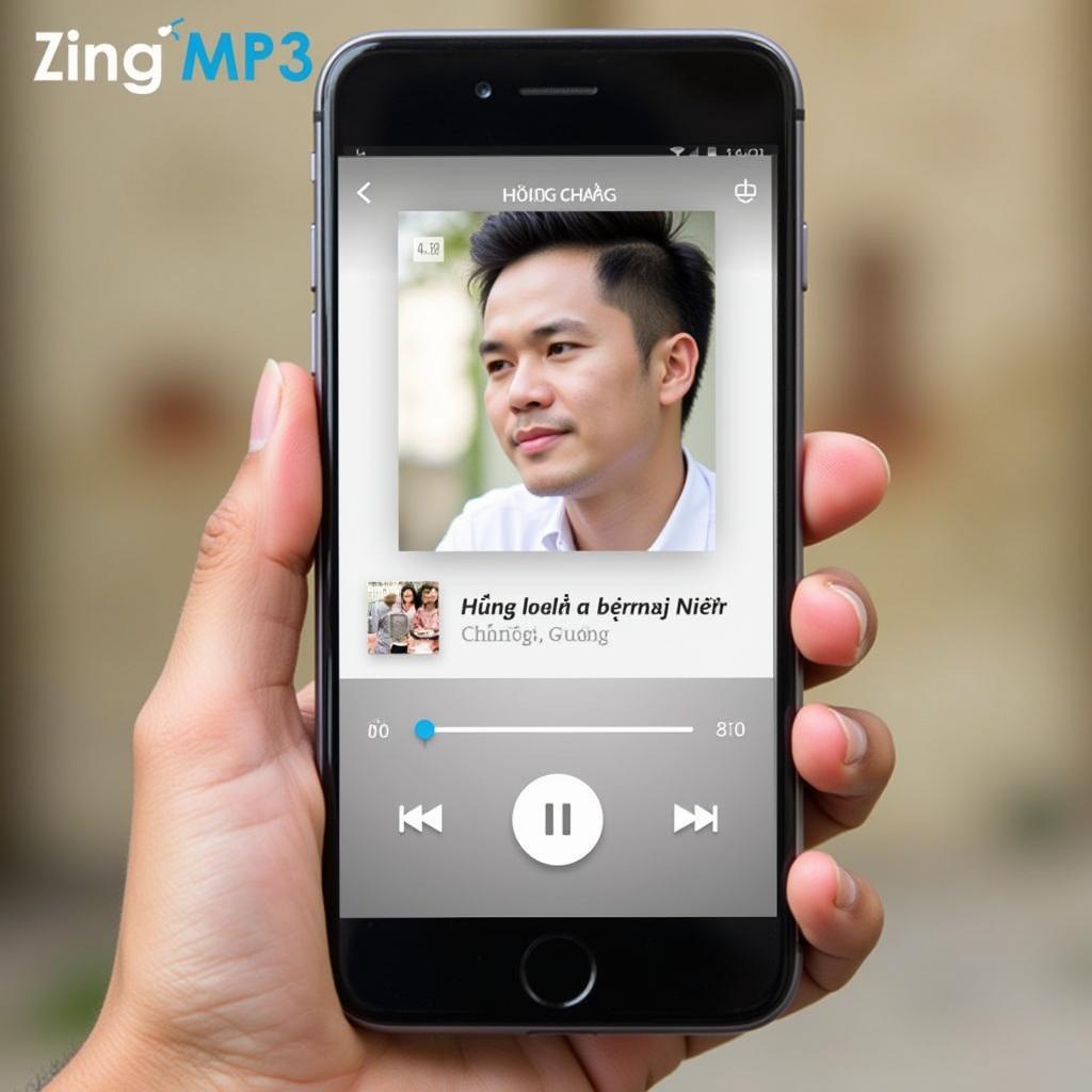 Giao diện phát nhạc Hương Giang trên Zing MP3