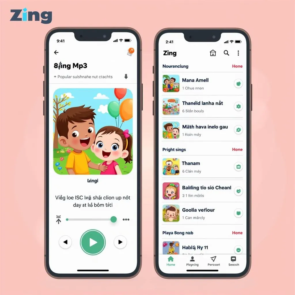 Nghe nhạc thiếu nhi trên Zing Mp3