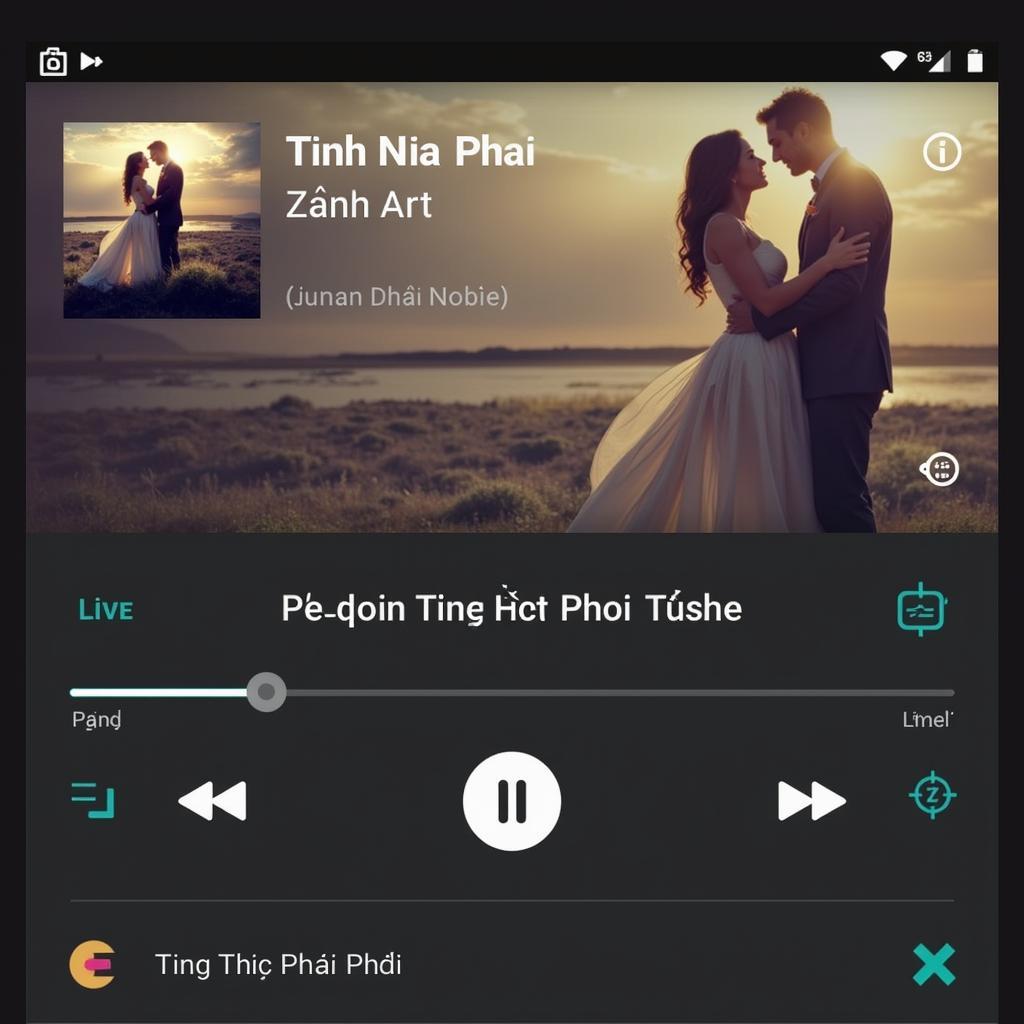 Giao diện nghe nhạc Tình Nhất Phải trên Zing MP3