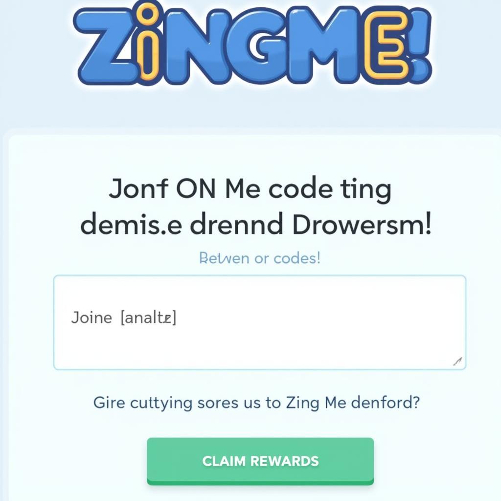 Nhập code Zing Me