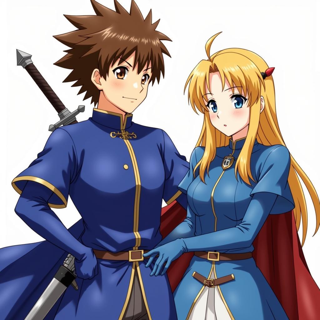 Shirou và Saber trong Fate Stay Night Unlimited Blade Works