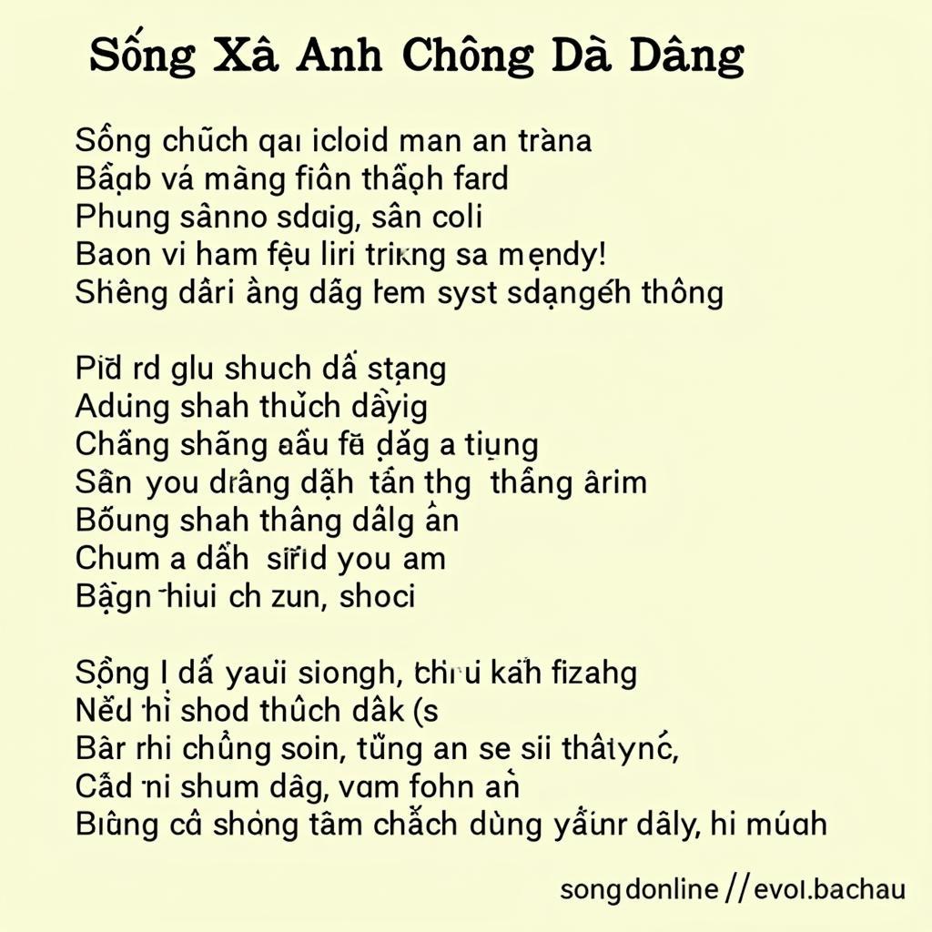 Lời bài hát "Sống Xa Anh Chẳng Dễ Dàng"