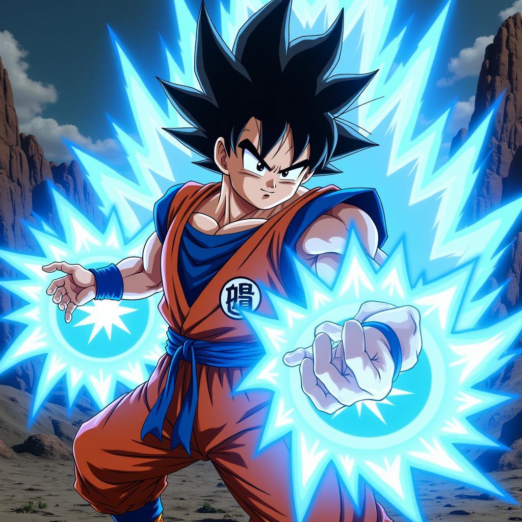 Son Goku tung chưởng Kamehameha