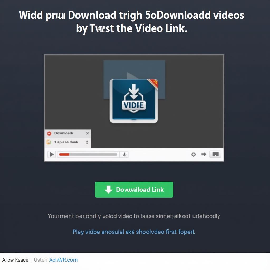 Using a website to download videos