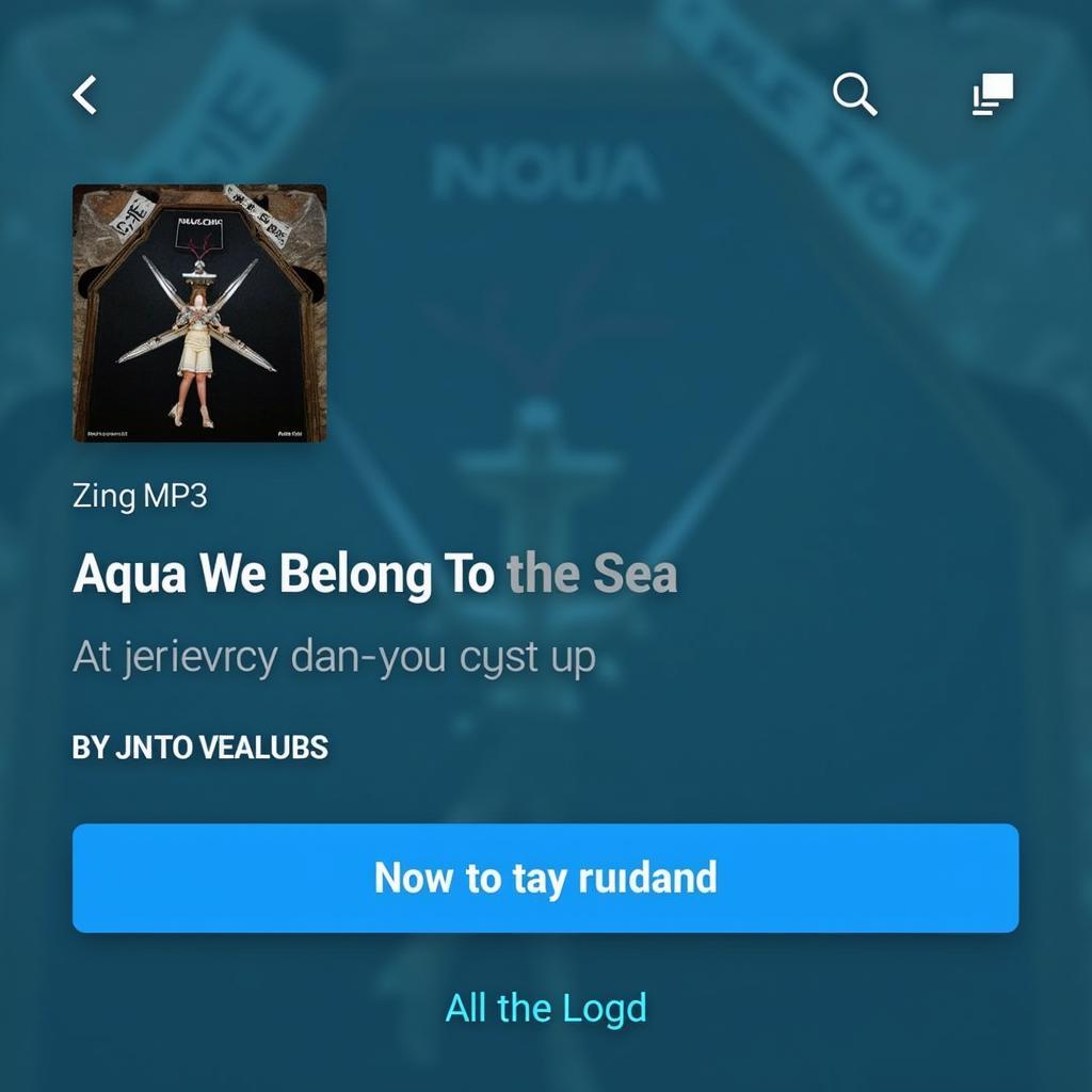 Nút tải xuống bài hát Aqua We Belong To The Sea trên Zing MP3