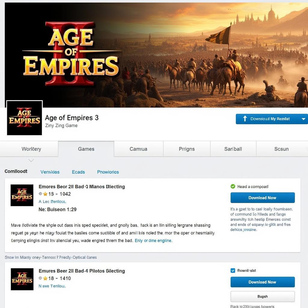 Tải game Age of Empires 3 trên diễn đàn Zing Game