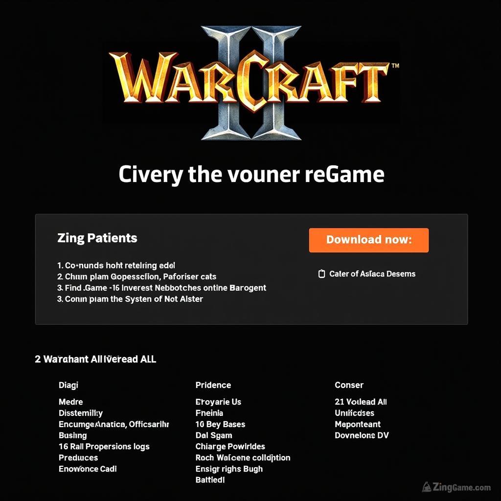 Tải game Warcraft 3 Zing