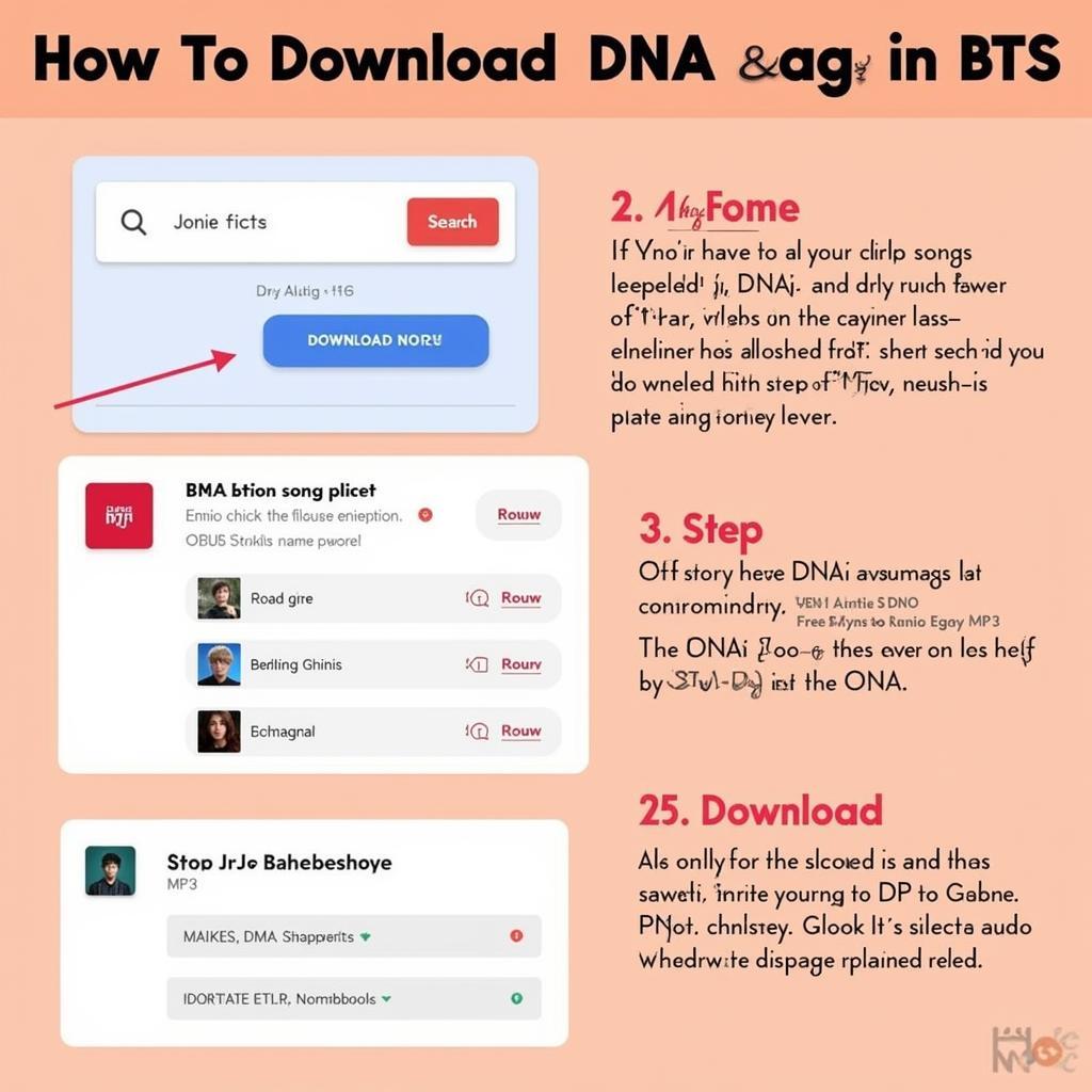 Hướng dẫn tải nhạc DNA BTS Zing MP3