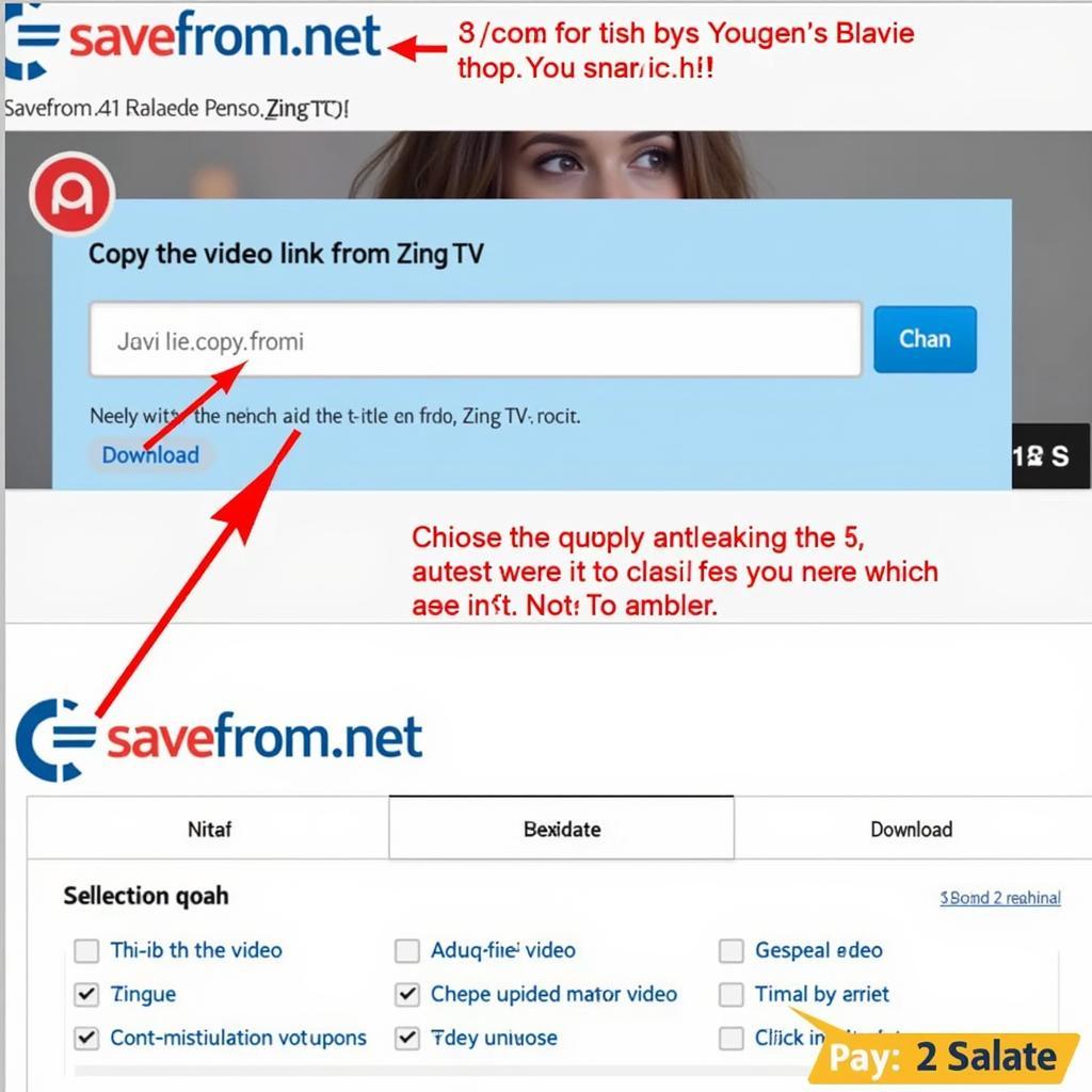 Cách tải video Zing TV bằng SaveFrom.net