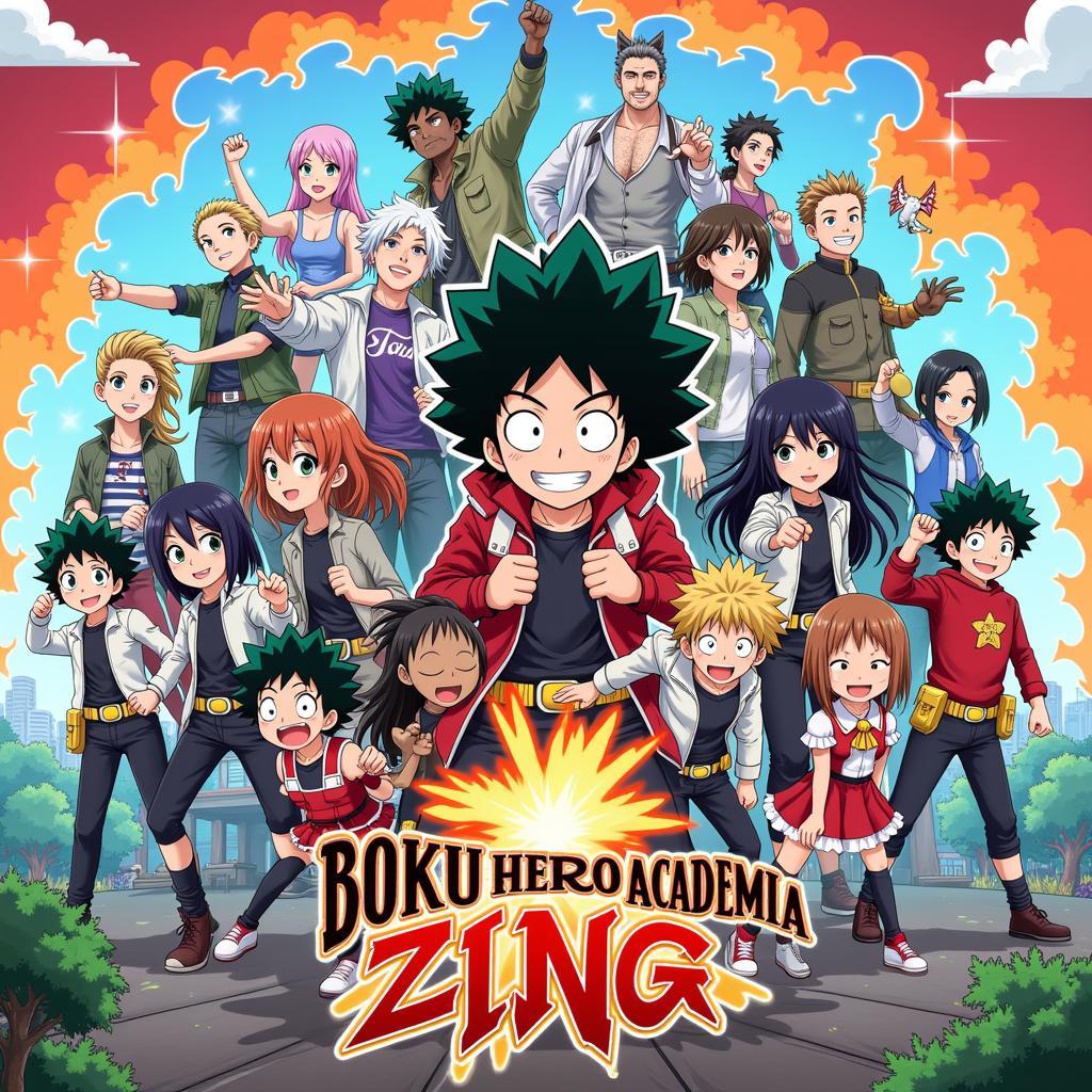 Thế giới anh hùng trong Boku no Hero Academia Zing