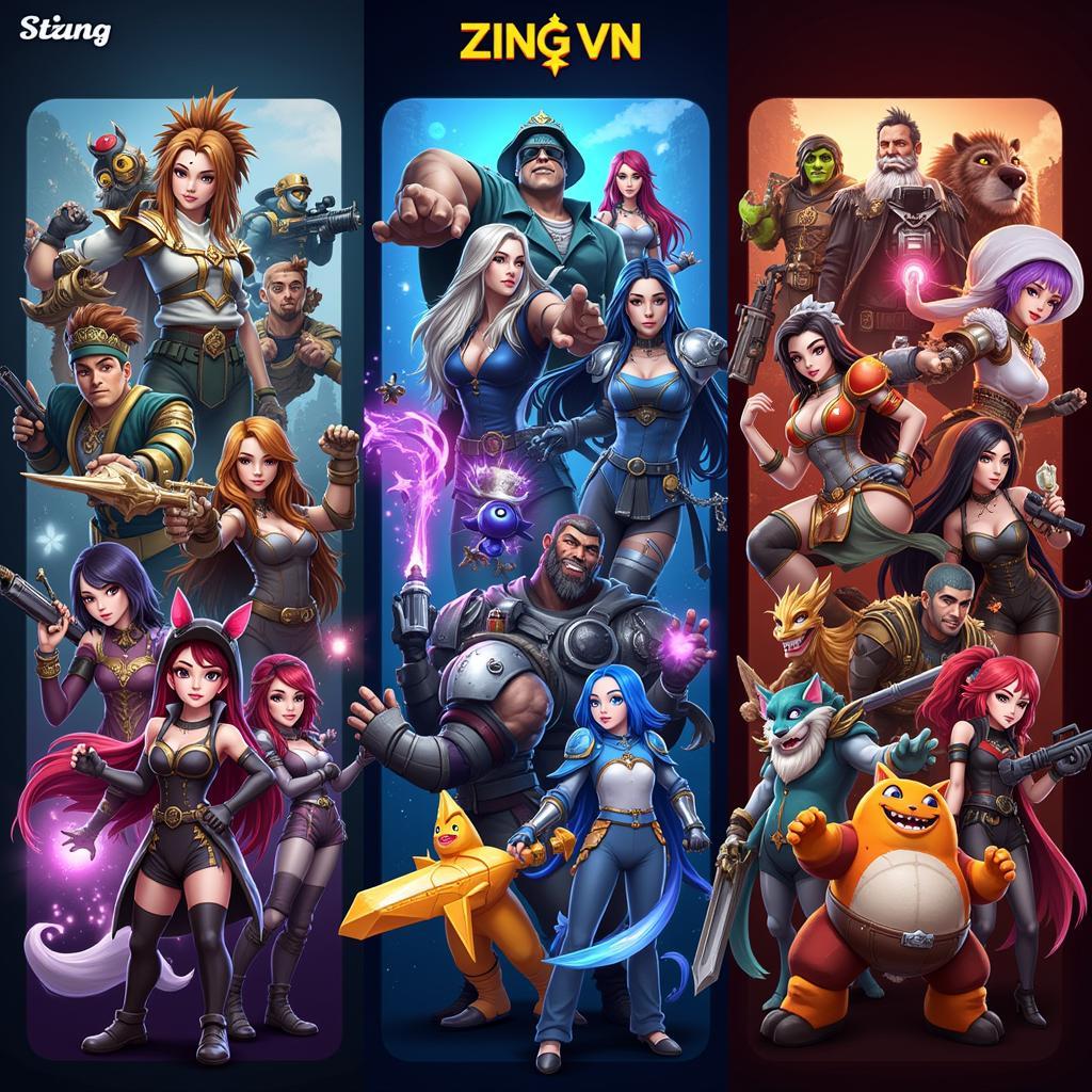 Thế giới game đa dạng Zing Vn