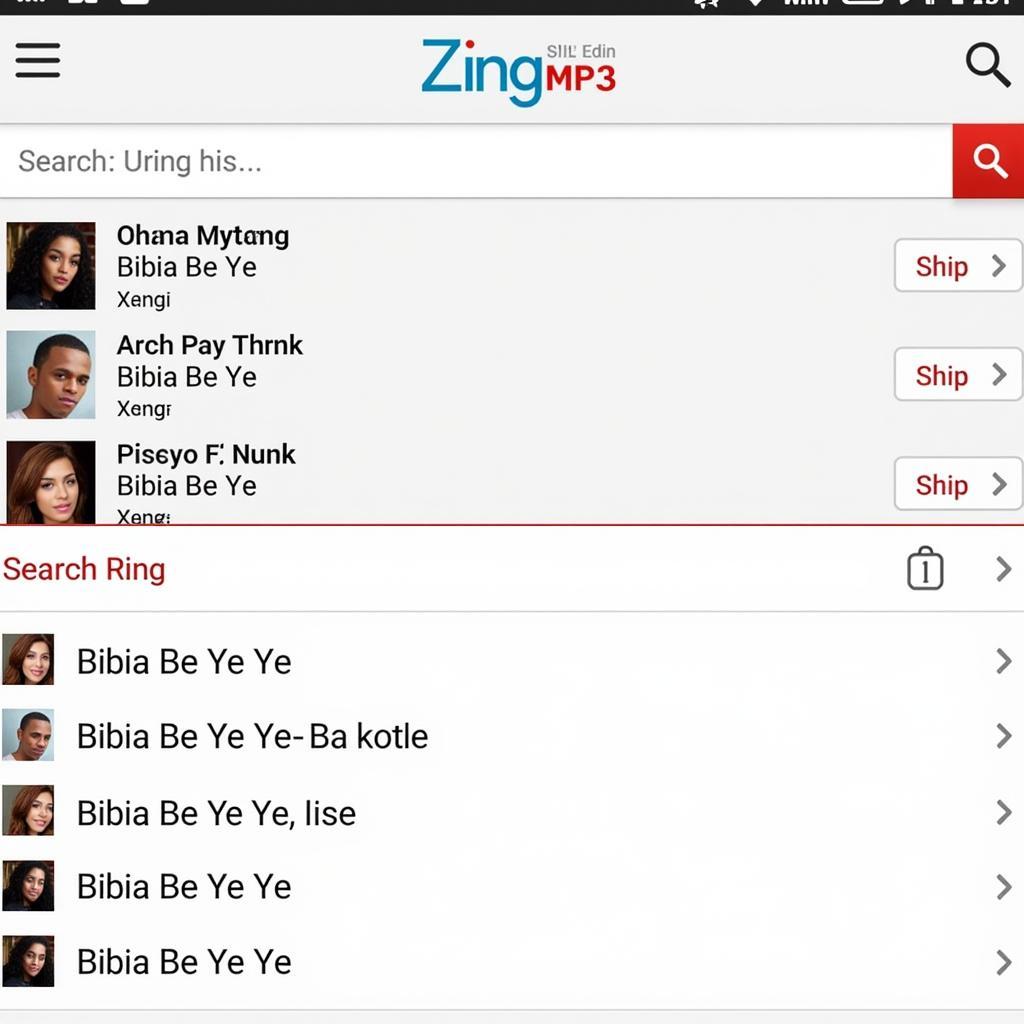 Tìm kiếm bài hát Bibia Be Ye Ye MP3 trên Zing MP3