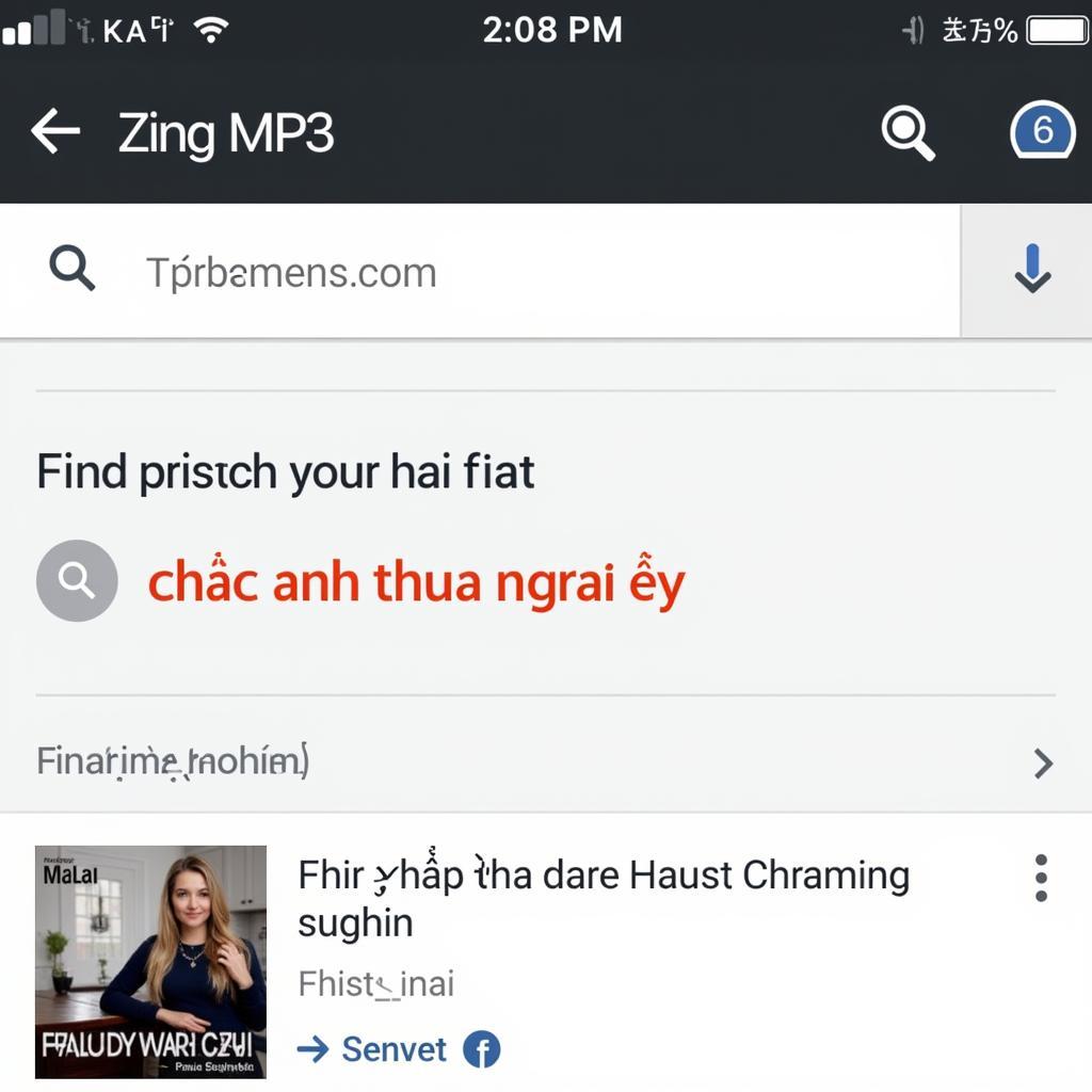 Tìm kiếm "chắc anh thua người ấy" trên Zing MP3