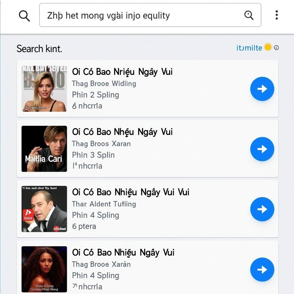 Tìm kiếm "Đời Có Bao Nhiêu Ngày Vui" trên Zing MP3