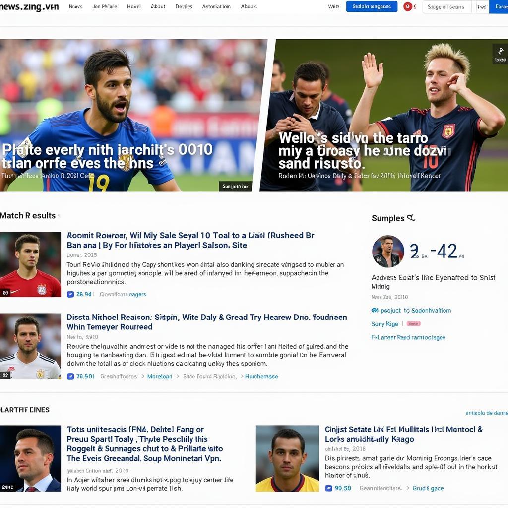 Tin tức World Cup cập nhật liên tục trên site news.zing.vn