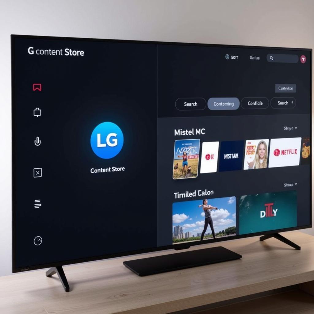 Truy cập LG Content Store trên tivi LG