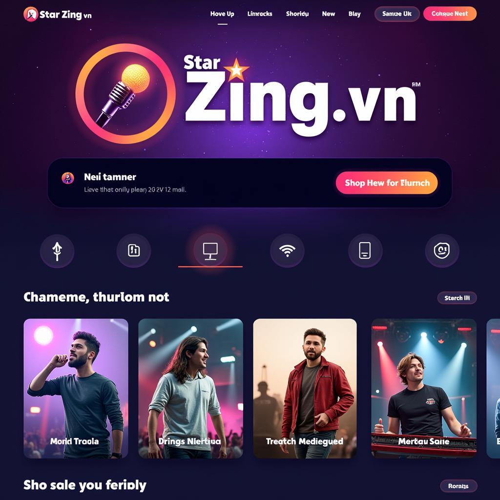 Truy cập website Star Zing.Vn