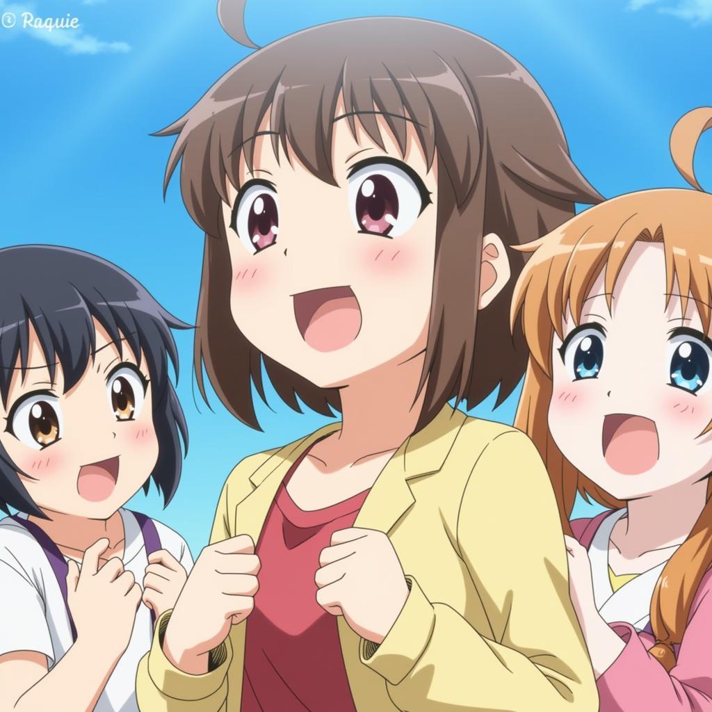 Umaru with her friends in Himouto Umaru SS2 on Zing Game