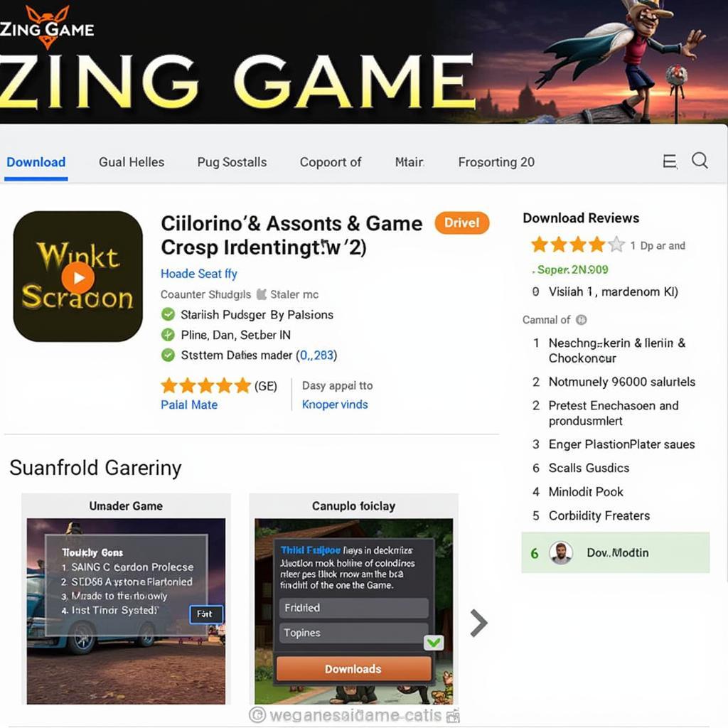 Zing Game Download Page