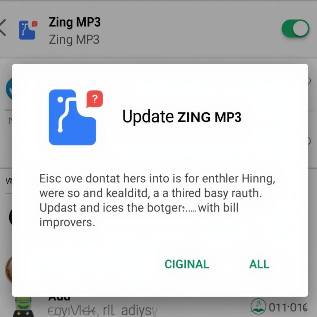 Cập nhật ứng dụng Zing MP3