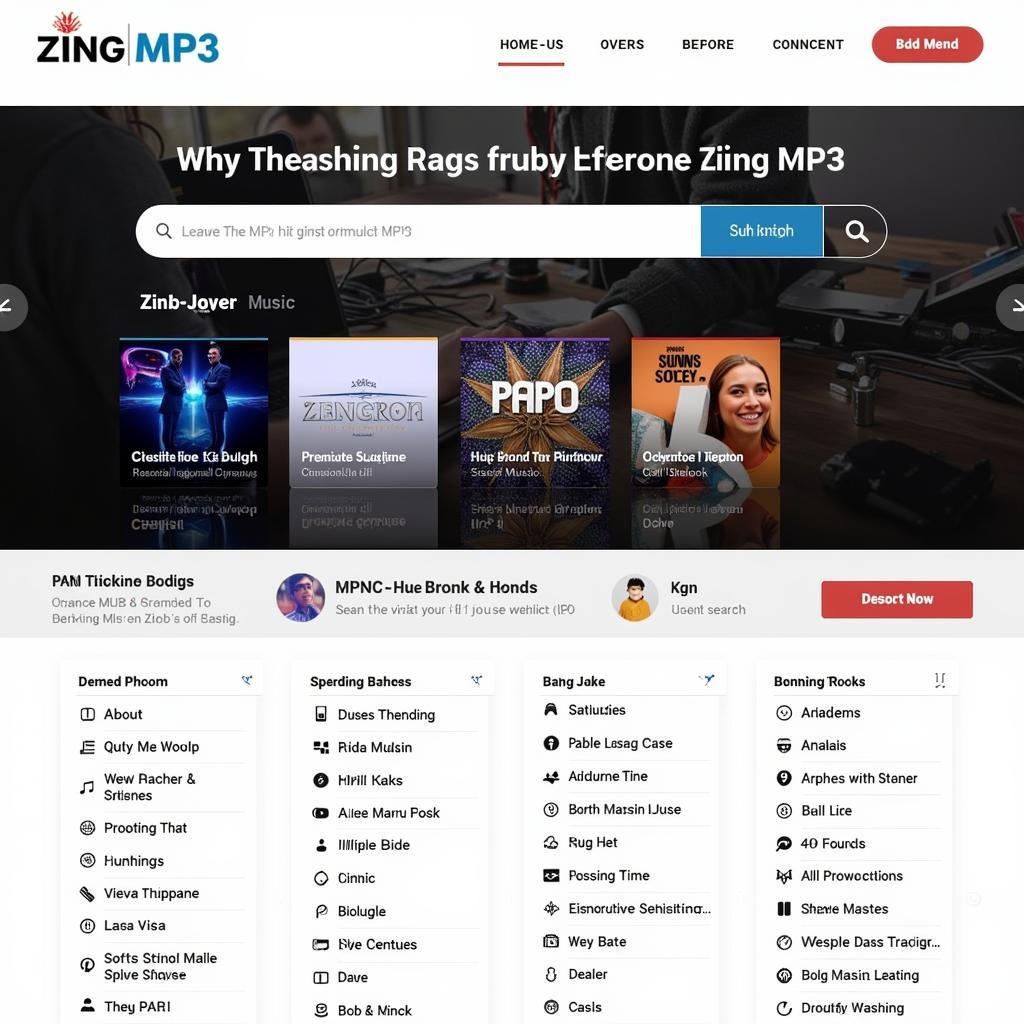 Giao diện Zing MP3