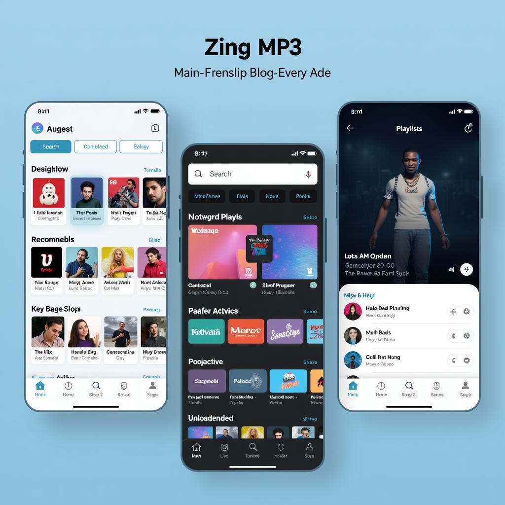 Giao diện chính Zing MP3