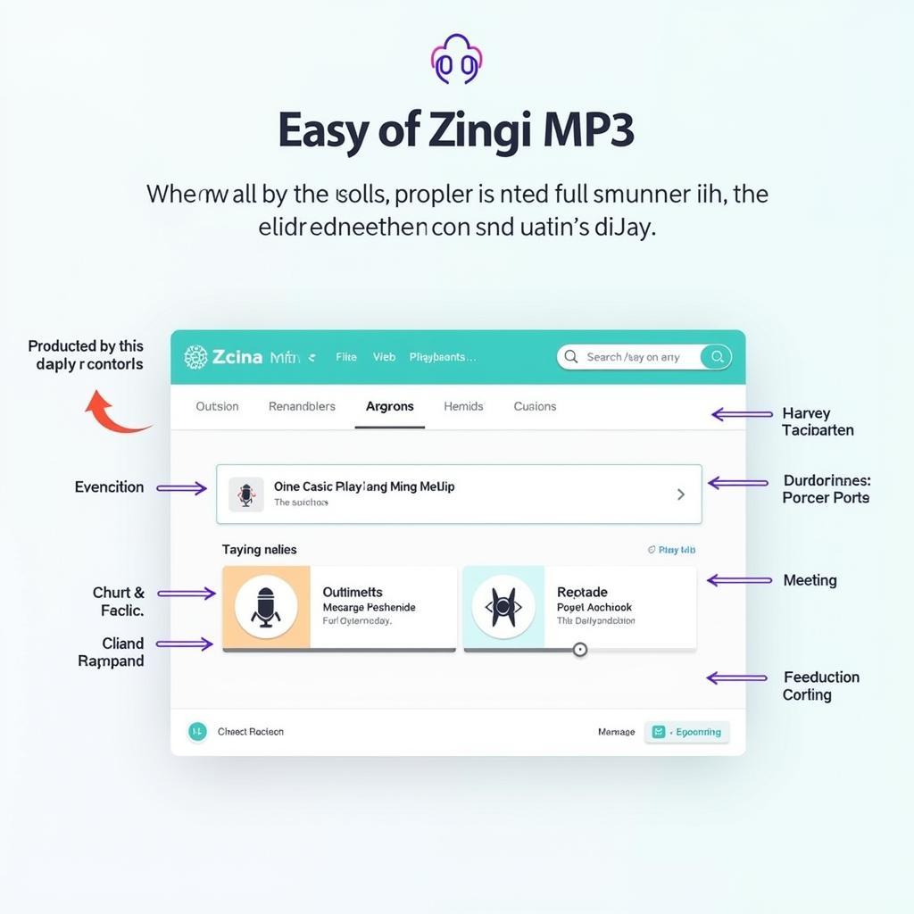 Zing Mp3 - Giao diện đơn giản