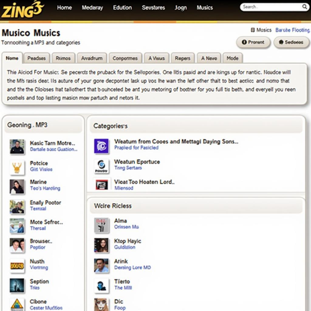 Zing MP3 Giao Diện Xưa