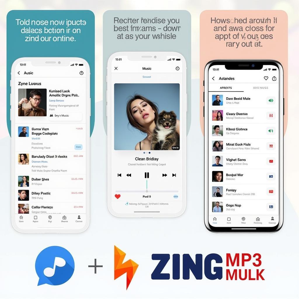 Ứng dụng Zing MP3 trên điện thoại