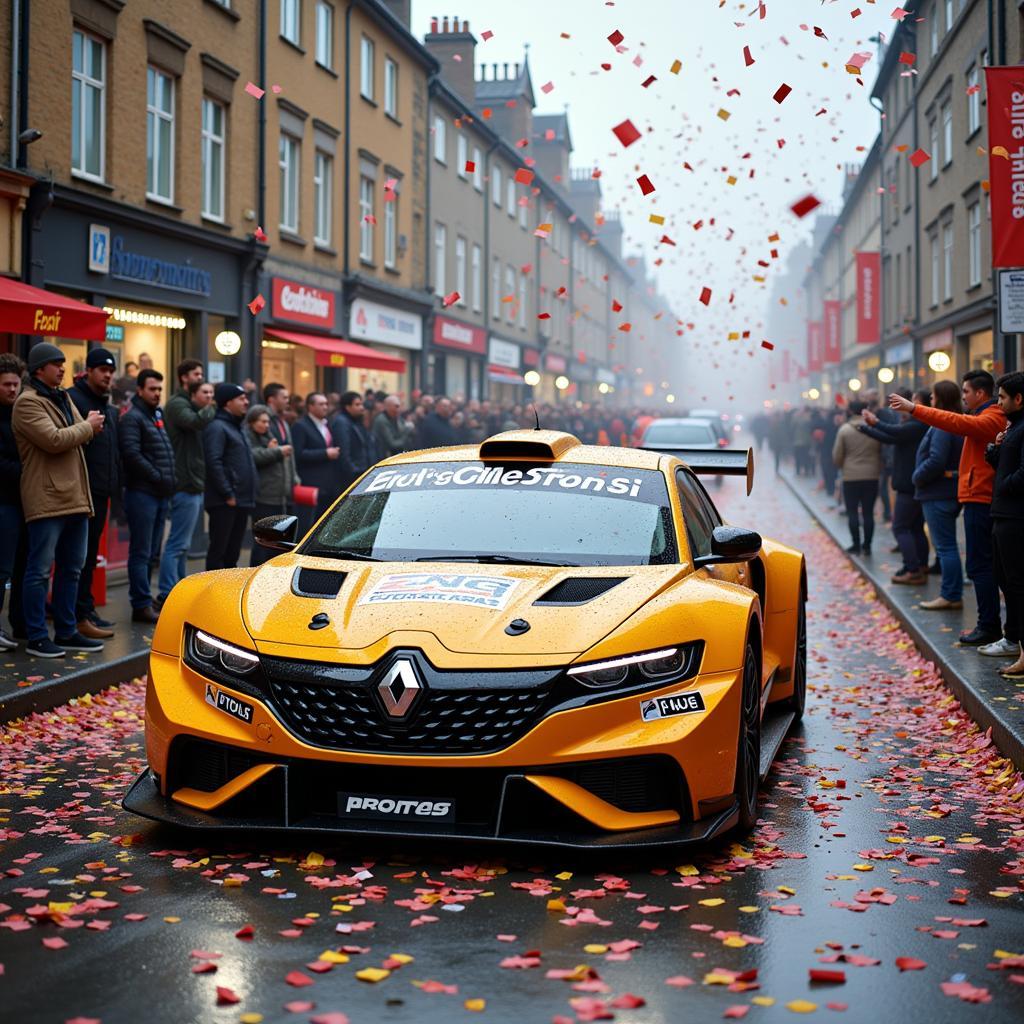 Siêu xe Zing Speed Renault cán đích ngoạn mục