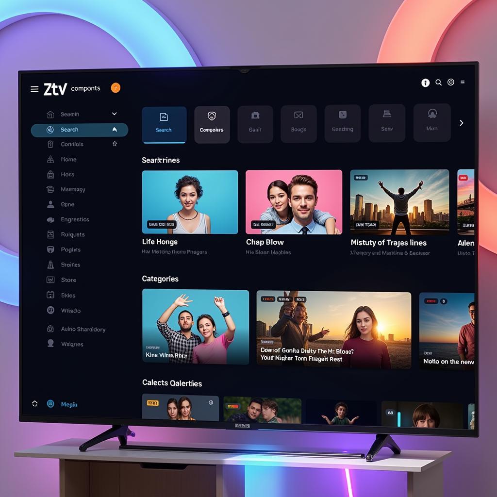 Giao diện Zing TV