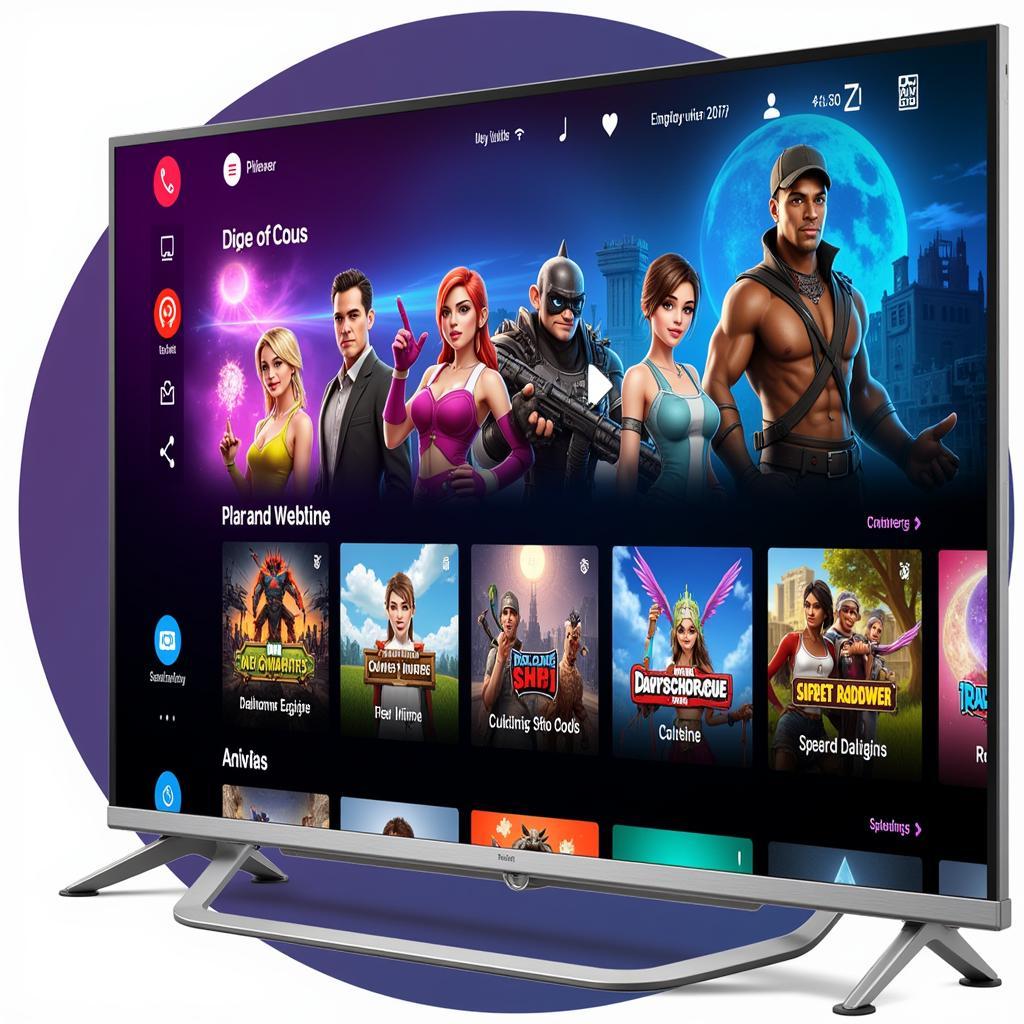 Giao diện Zing TV với kho game đa dạng