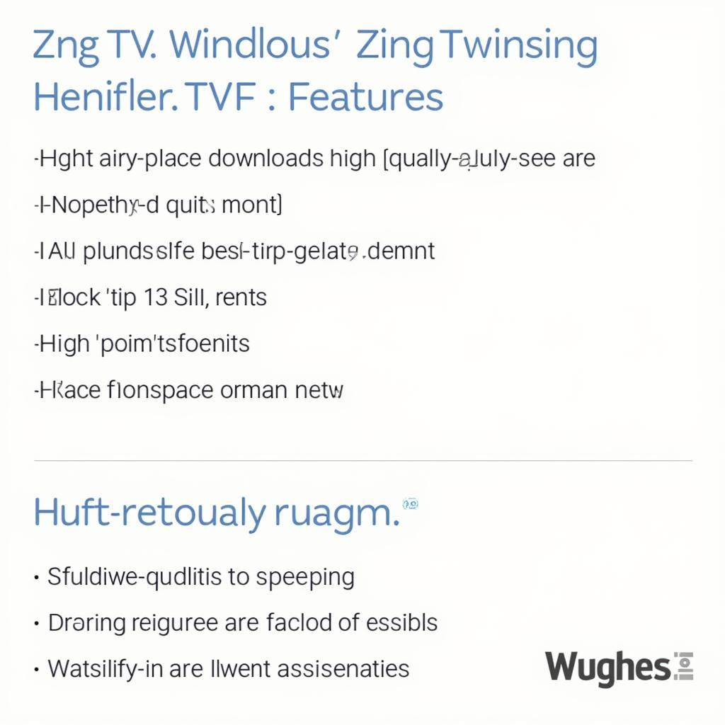 Tính năng Zing TV W7